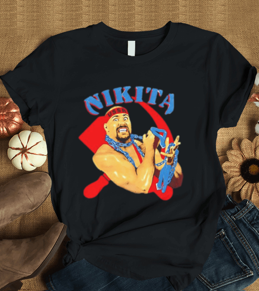 Nikita Koloff USSR Hammer And Sickle NWA Wrestling Pro T-Shirt
