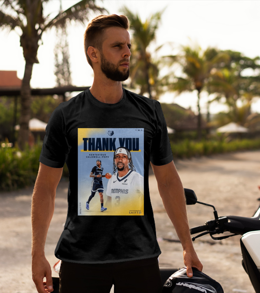 Thank You Kentavious Caldwell Pope Memphis Grizzlies Basketball 3 NBA Fan T-Shirt