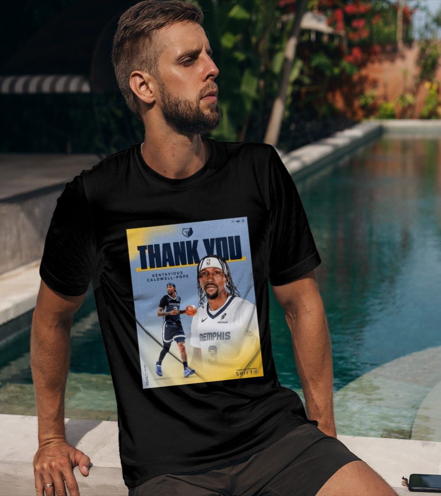 Thank You Kentavious Caldwell Pope Memphis Grizzlies Basketball 3 NBA Fan T-Shirt