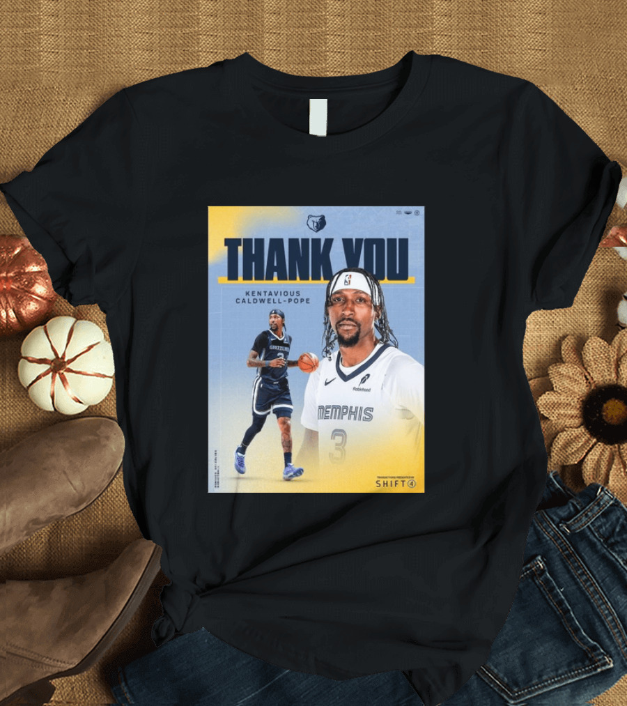 Thank You Kentavious Caldwell Pope Memphis Grizzlies Basketball 3 NBA Fan T-Shirt