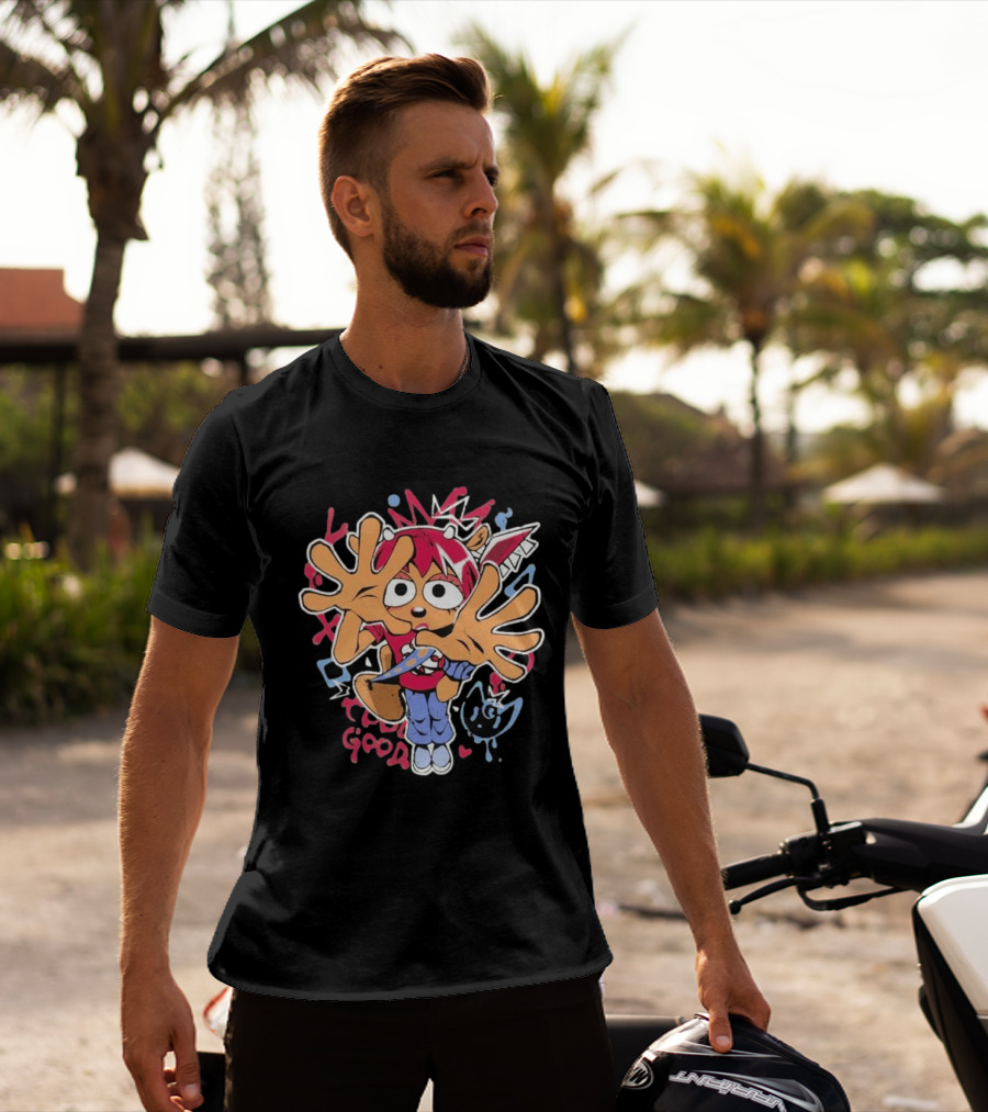 Graffiti Streetwear Character With Graffiti Style Vibes And Expressions T-Shirt