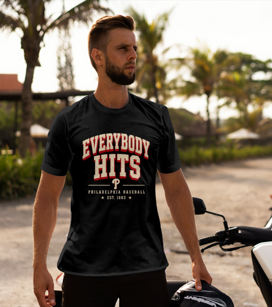 Everybody Hits Philadelphia Baseball Est 1883 T-Shirt