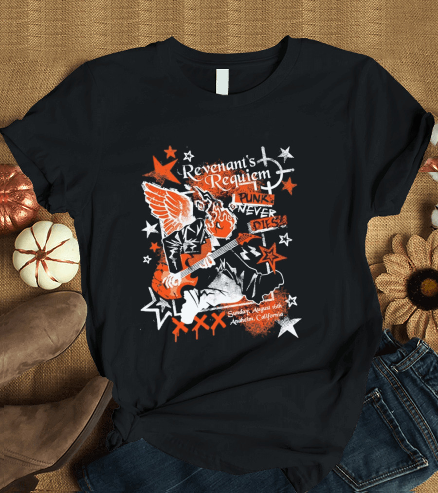 Revenant's Requiem Punk Never Dies Anaheim August 16th Sunday California Concert T-Shirt