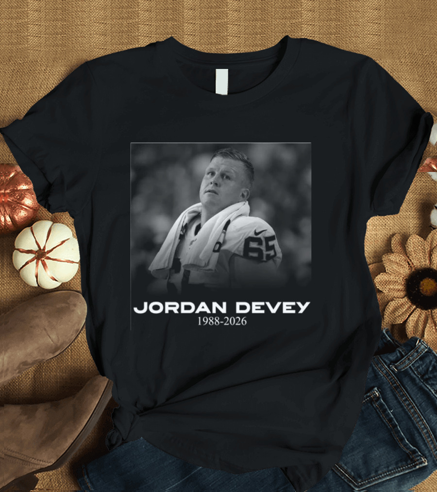 Jordan Devey 1988 2026 Memorial Commemoration T-Shirt