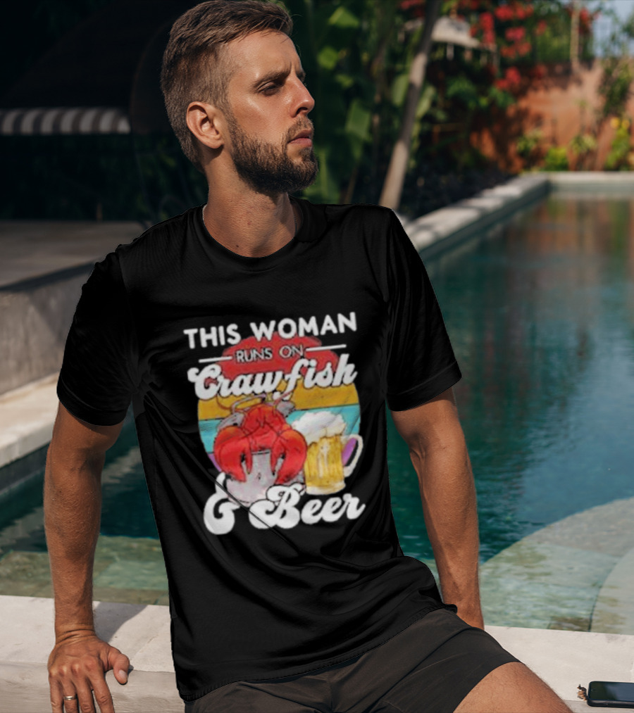 This Woman Runs On Crawfish And Beer With Vintage T-Shirt