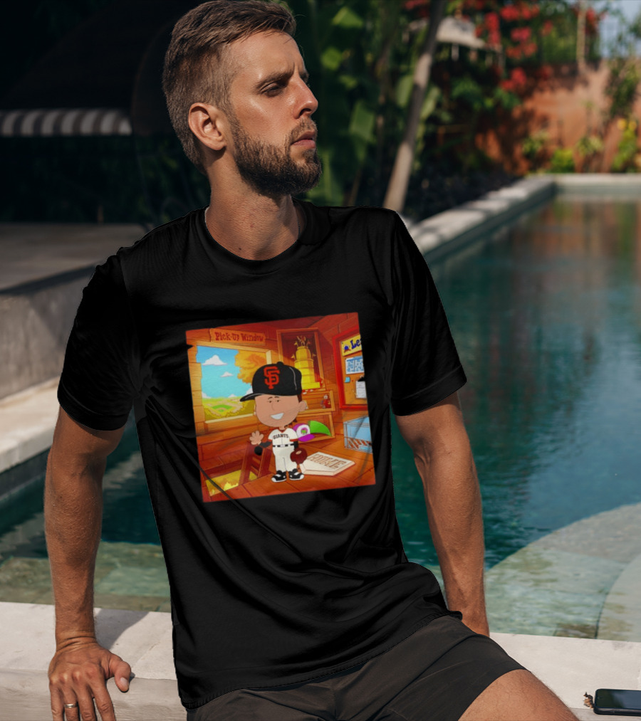 Tyler Mahle San Francisco Giants Baseball Cartoon Peanuts T-Shirt