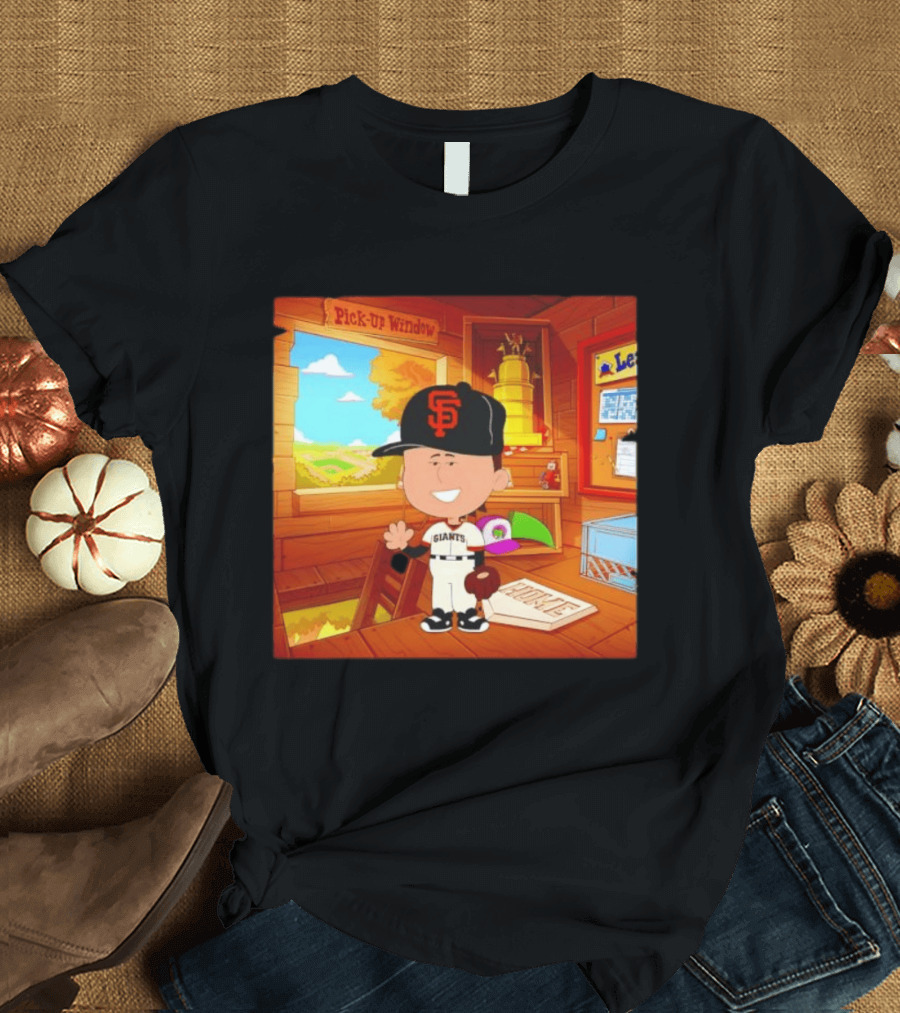 Tyler Mahle San Francisco Giants Baseball Cartoon Peanuts T-Shirt
