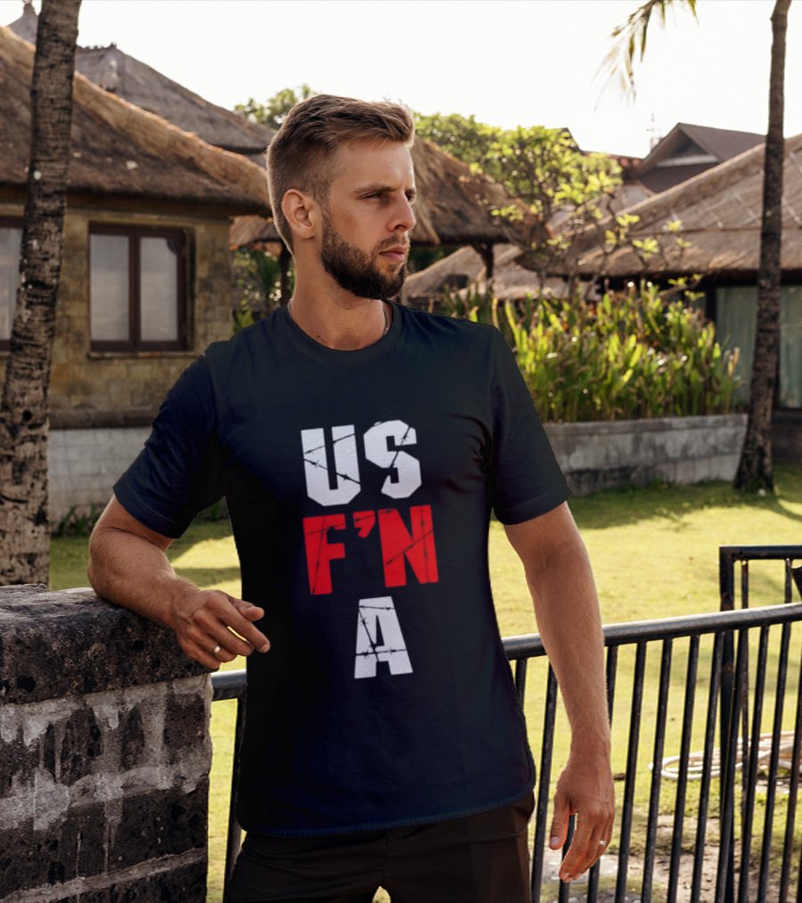 United States US F N A Barbed Wire T-Shirt