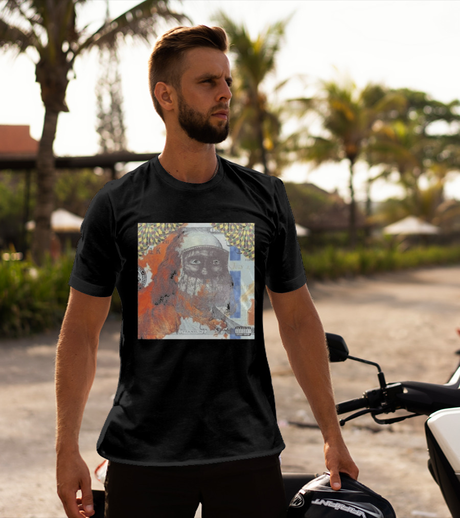 US Vs. Them Franklin Money Mask Art Parental Advisory T-Shirt