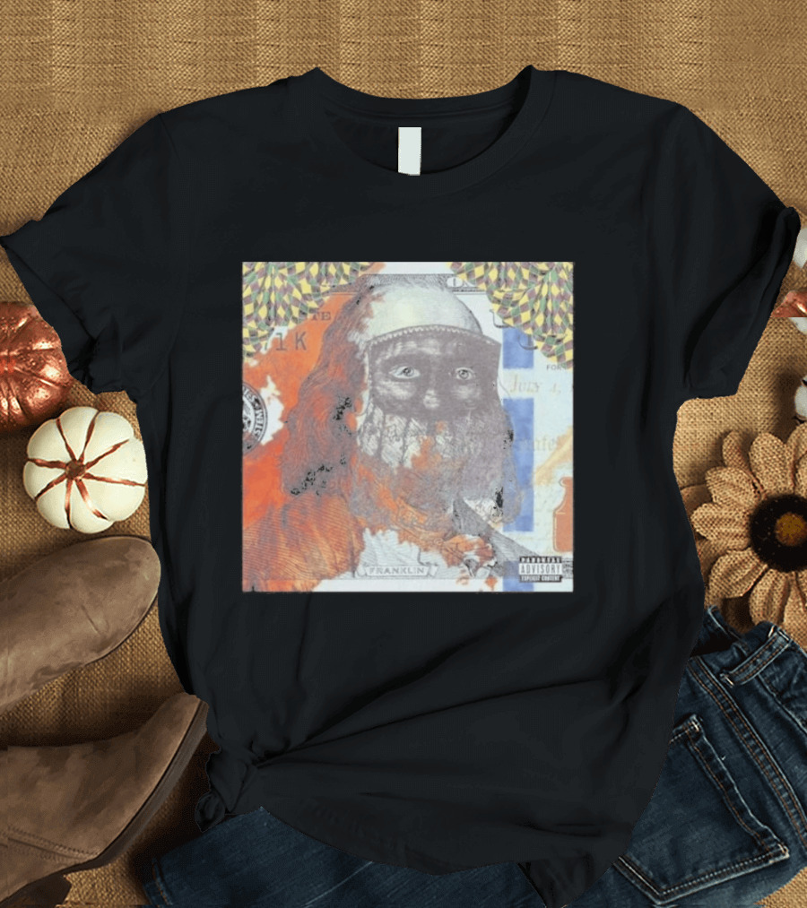 US Vs. Them Franklin Money Mask Art Parental Advisory T-Shirt