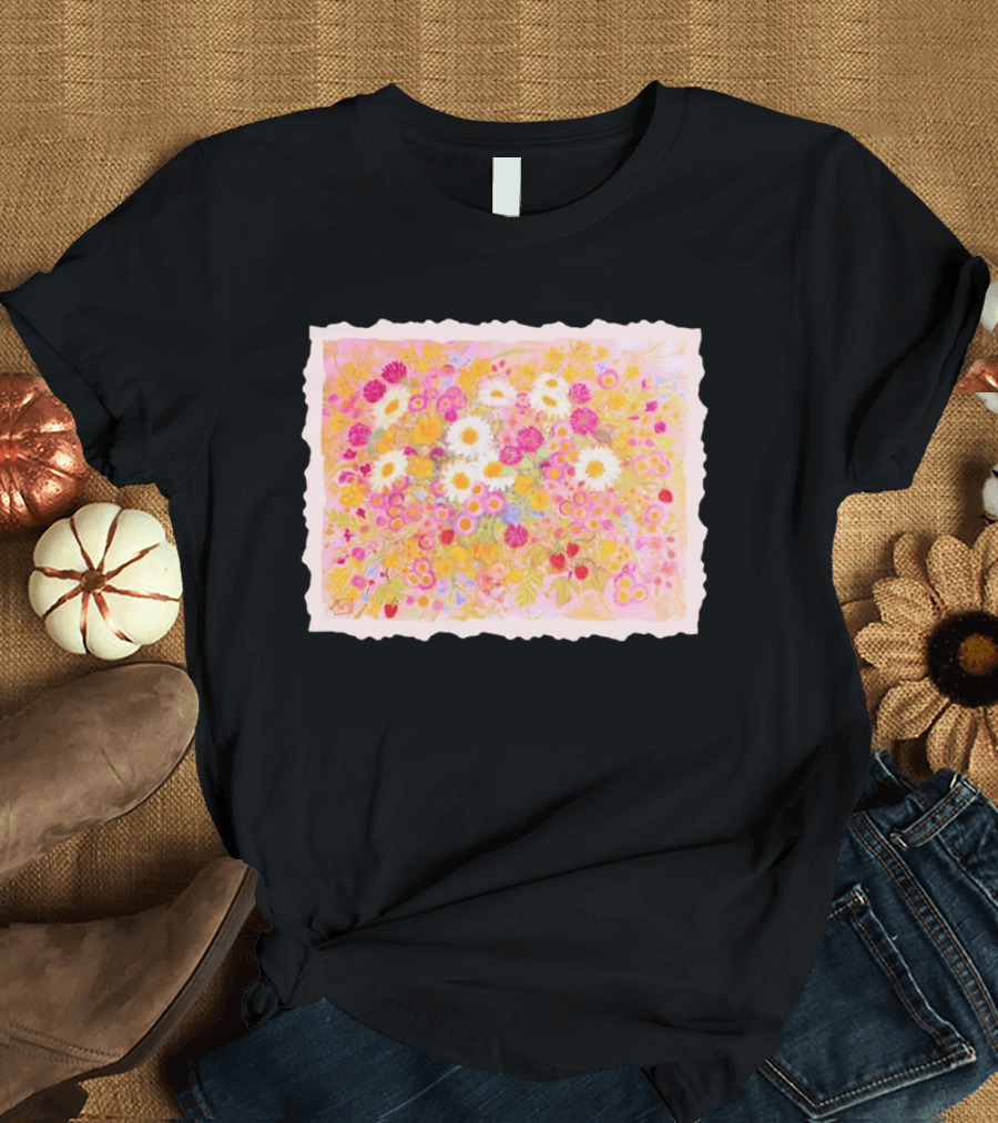 Weeds Are Flowers Too A A Milne Floral Painting With Colorful Blossoms T-Shirt