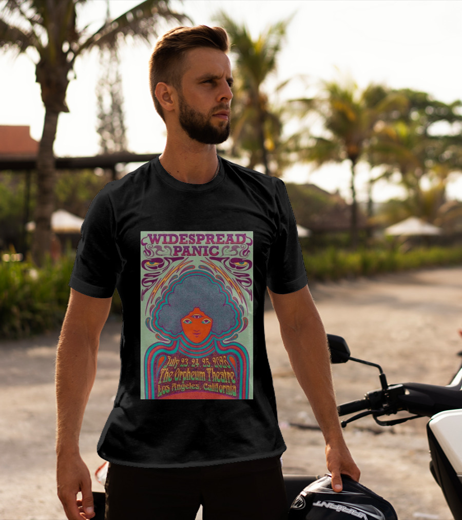 Widespread Panic Orpheum Theatre Los Angeles July 23 25 2026 Psychedelic T-Shirt