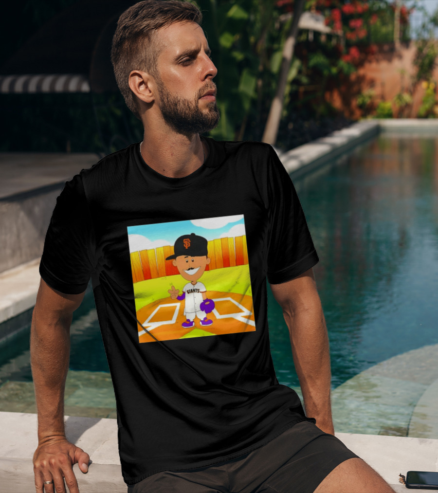 Willy Adames San Francisco Giants Cartoon Player T-Shirt