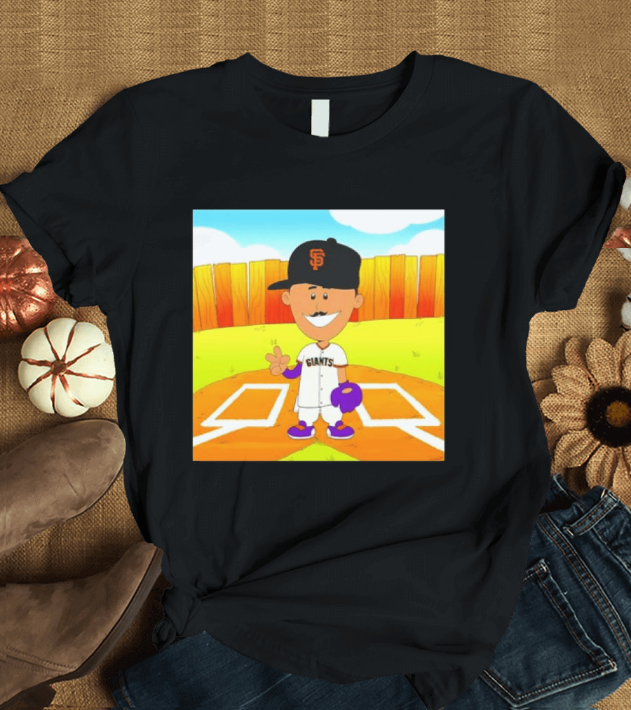 Willy Adames San Francisco Giants Cartoon Player T-Shirt