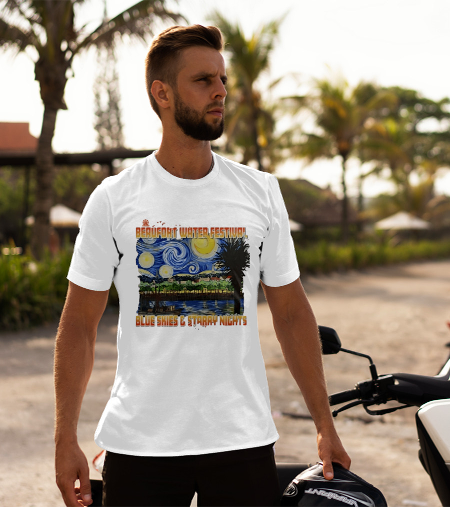 69th Annual Beaufort Water Festival Blue Skies And Starry Nights T-Shirt