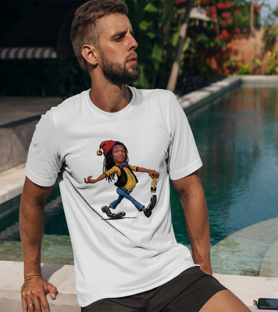 Caricature Man With Dreadlocks Holding Corona Extra Beer T-Shirt