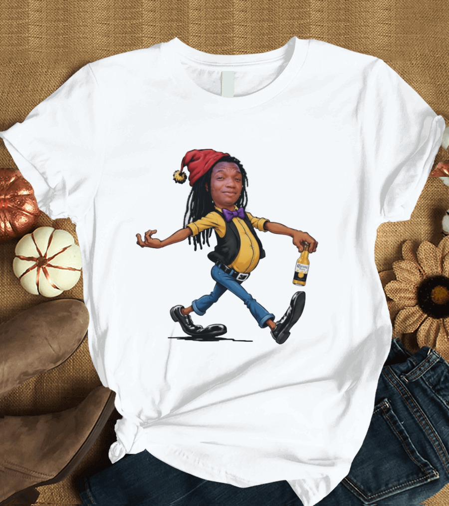 Caricature Man With Dreadlocks Holding Corona Extra Beer T-Shirt