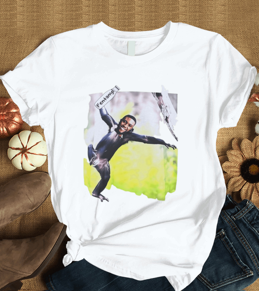 Chadwick Boseman Fentanyl Monkey T-Shirt