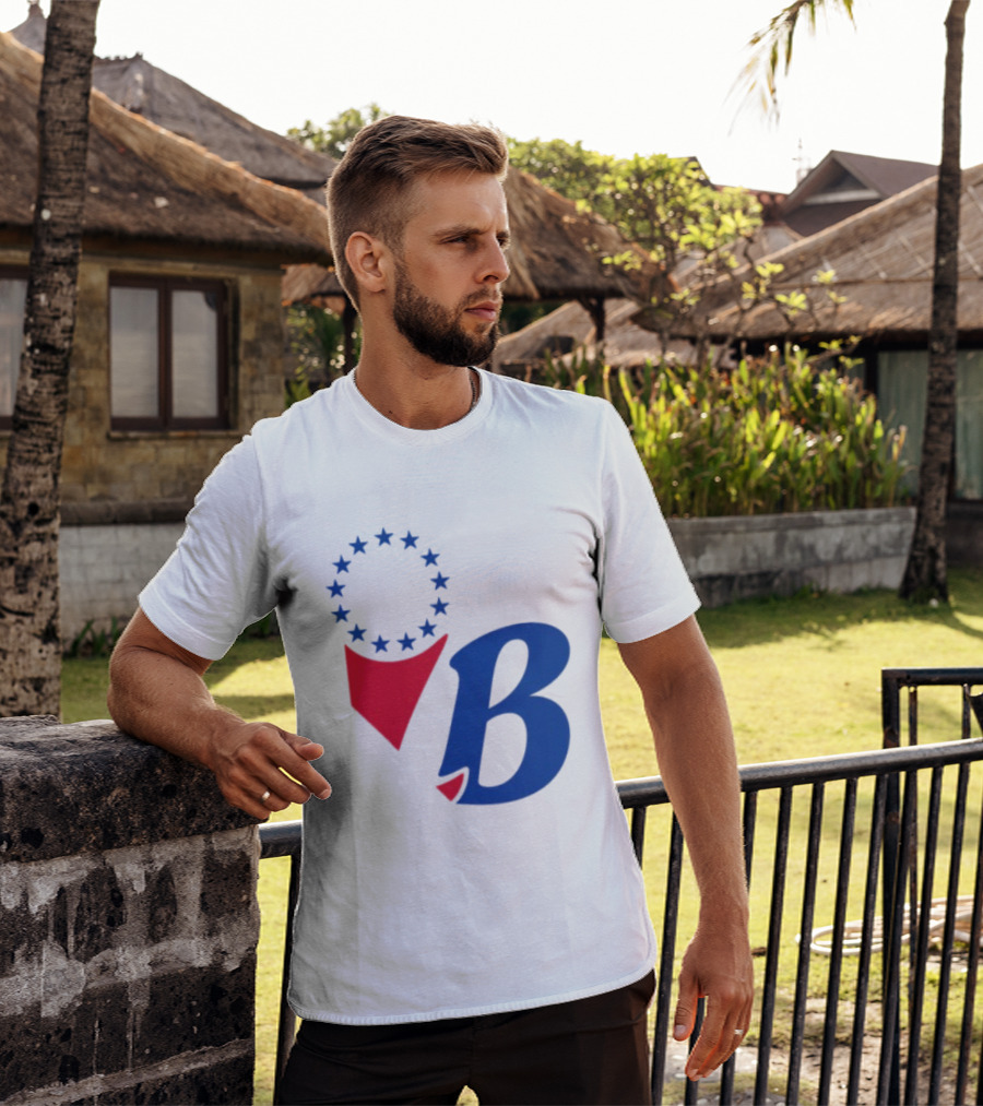 Chinatown Market Store Let Brotherly Love Philadelphia B Icon Circle Stars T-Shirt