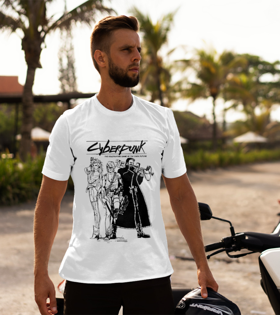 Cyberpunk The Roleplaying Game Of The Dark Future Silhouette Art Characters T-Shirt