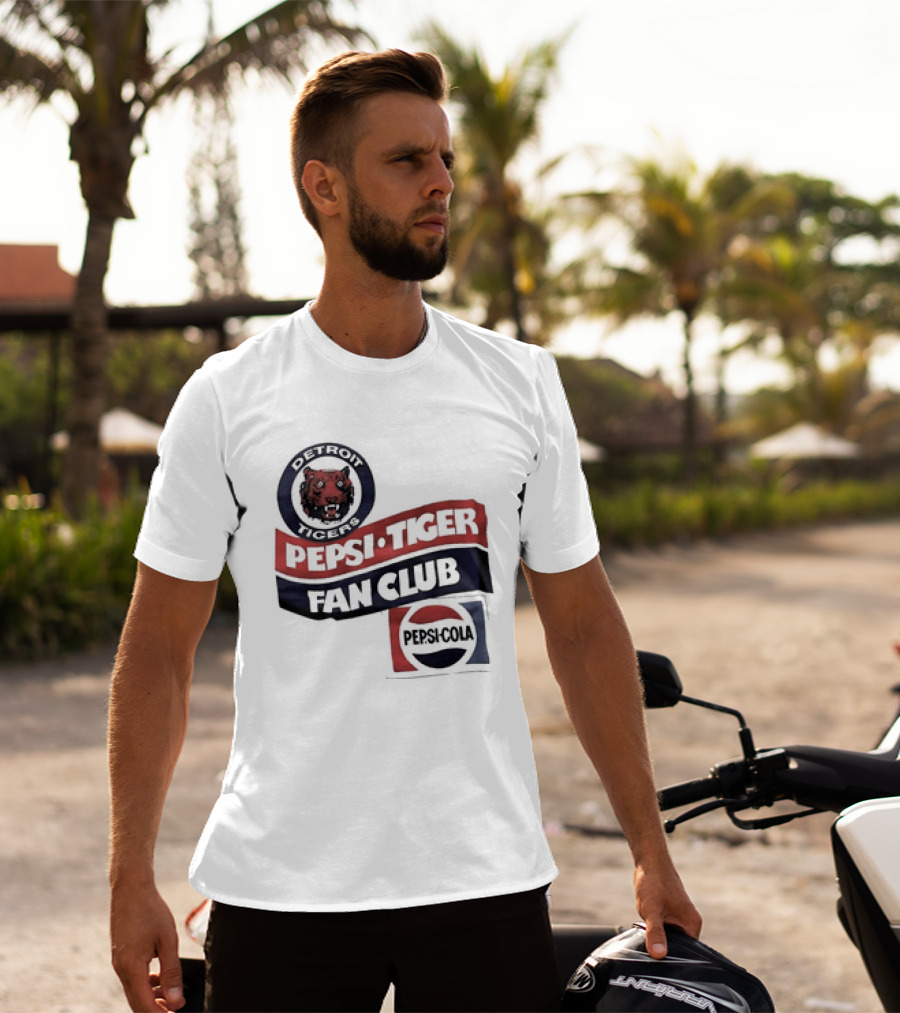 Detroit Tigers Pepsi Tiger Fan Club Pepsi Cola T-Shirt