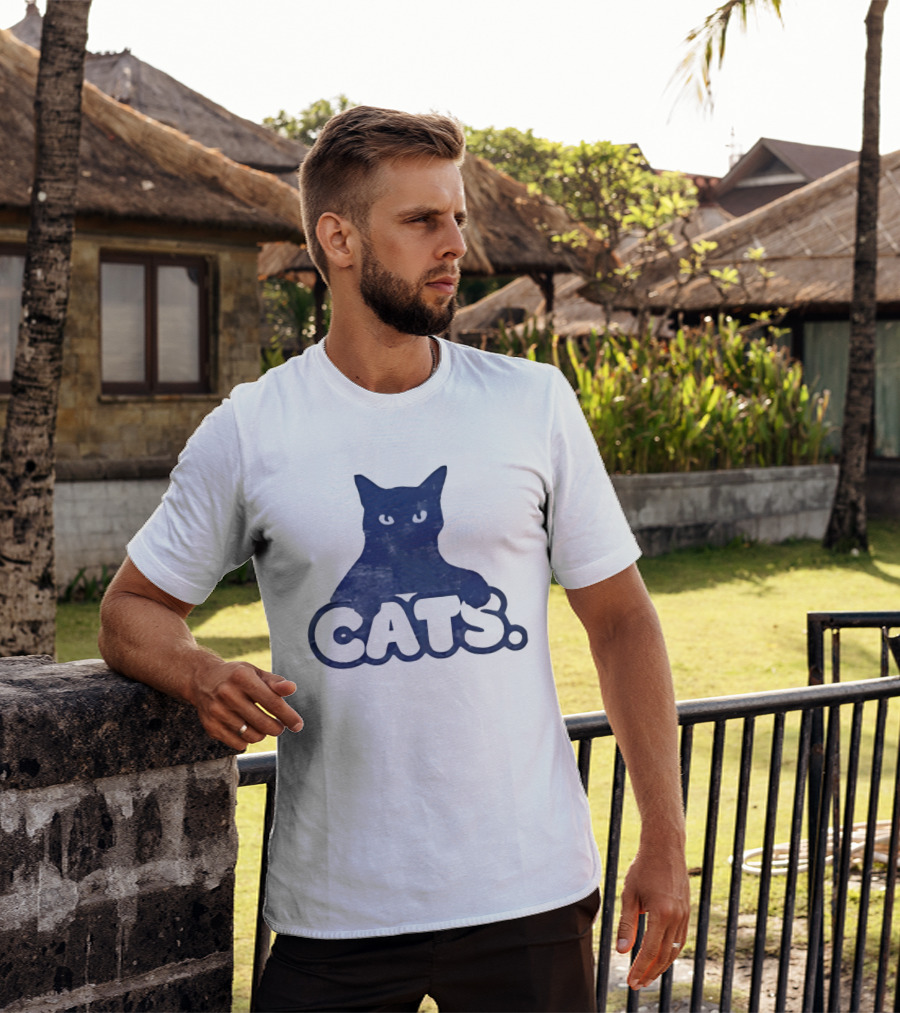 Distressed Vintage Cats Feline Kitten Pet T-Shirt