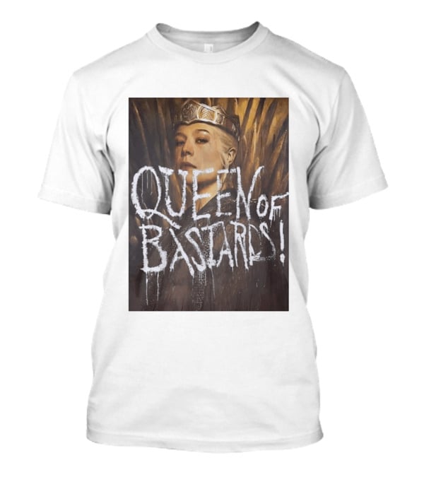 Rhaenyra Targaryen Queen Of Bastards House Of The Dragon Iron Throne Crown T-Shirt