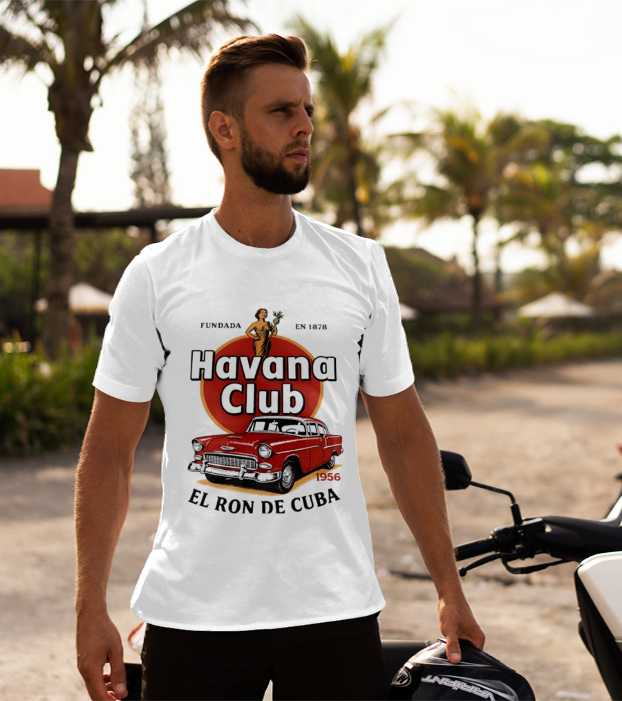 Havana Club Fundada En 1878 El Ron De Cuba 1956 Car T-Shirt