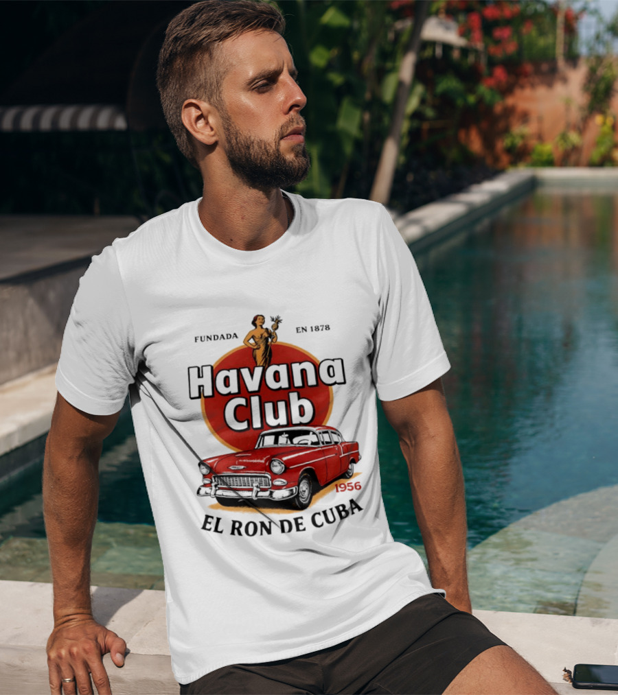 Havana Club Fundada En 1878 El Ron De Cuba 1956 Car T-Shirt