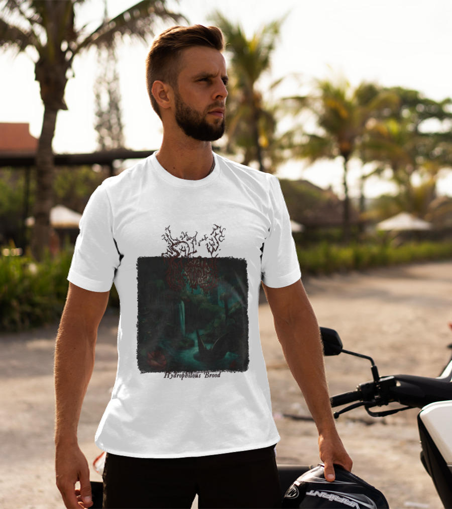Sallow Hydrophilous Brood Metal Nightmare Forest Scene T-Shirt