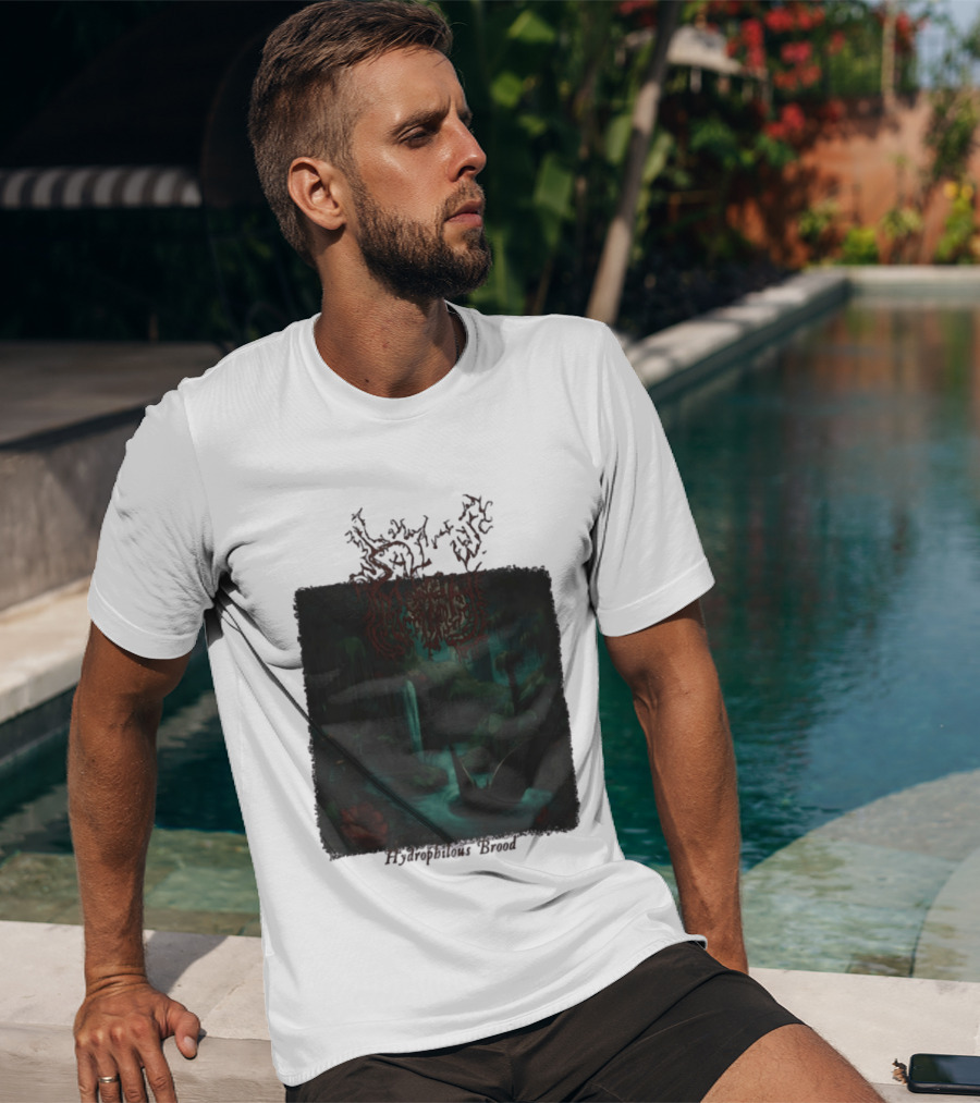 Sallow Hydrophilous Brood Metal Nightmare Forest Scene T-Shirt