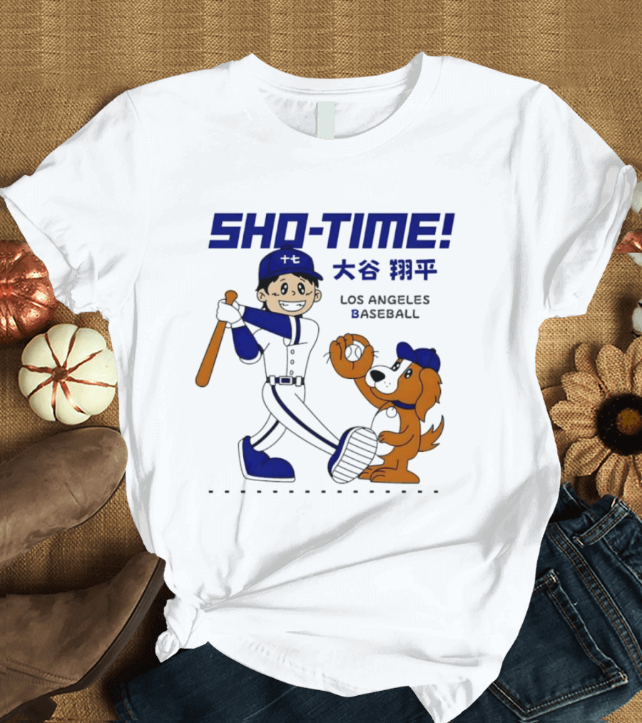SHO TIME Shohei Ohtani Los Angeles Baseball Anime T-Shirt