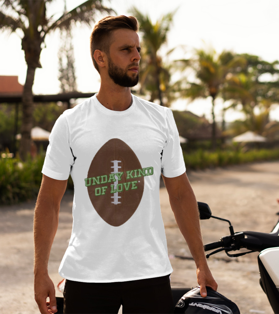 Sunday Kind Of Love Football Halftone Sports T-Shirt