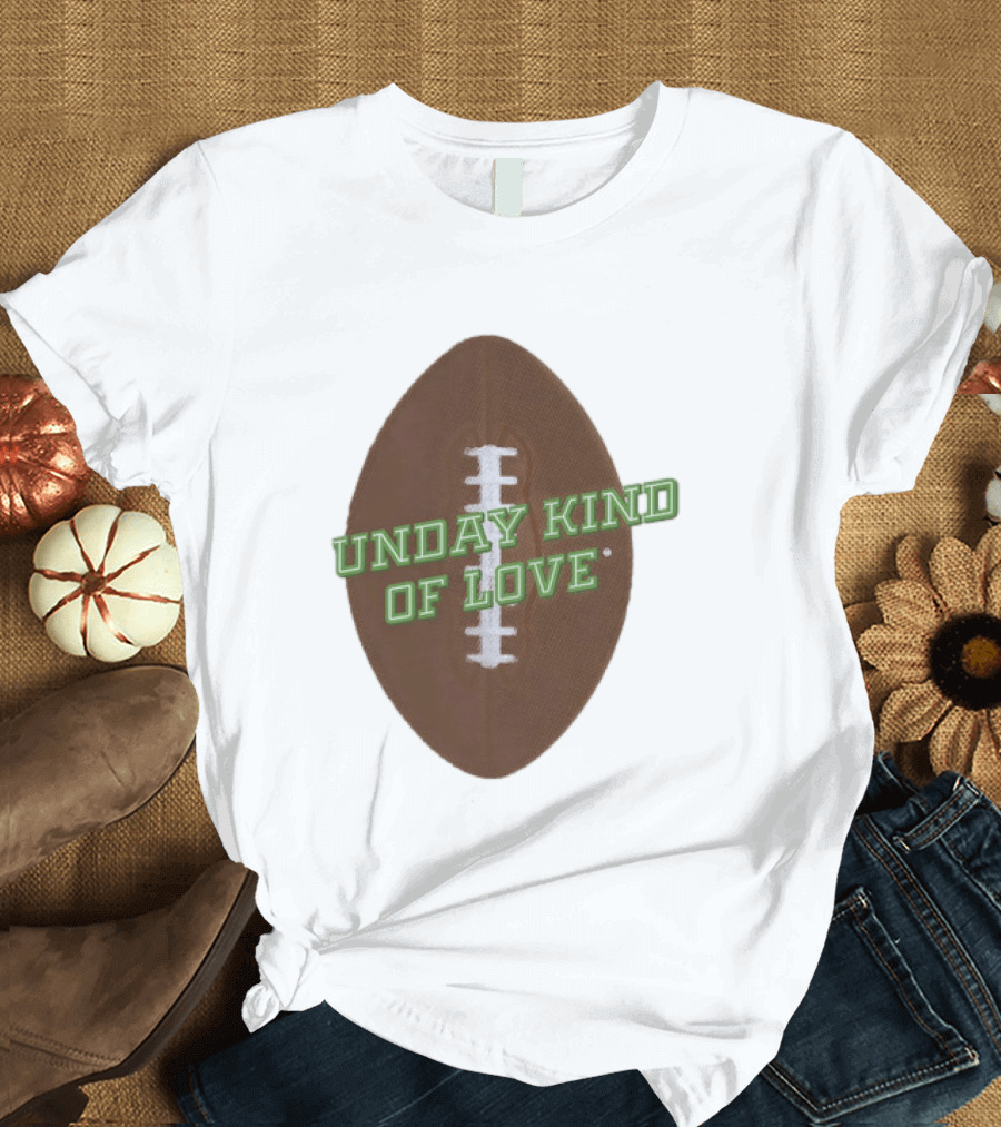 Sunday Kind Of Love Football Halftone Sports T-Shirt