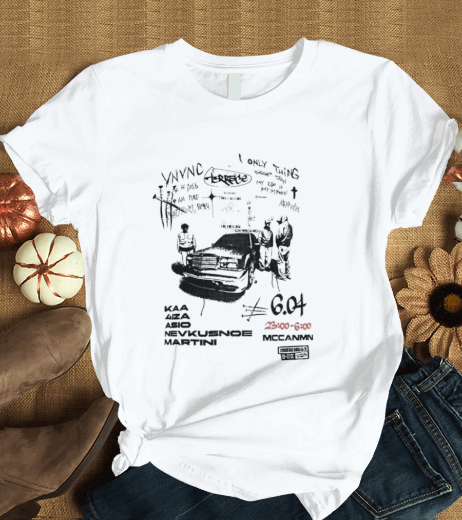 Terrace A$AP Rocky Ego Mirror 6 04 Vintage Car Sketch T-Shirt