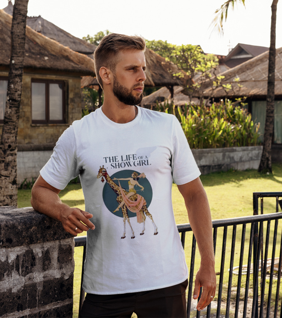 The Life Of A Showgirl With Deco Giraffe Art Deco T-Shirt