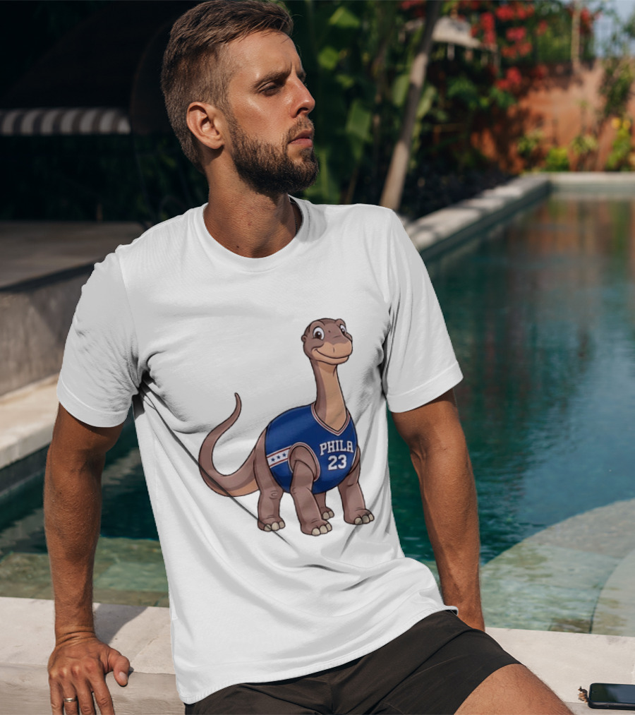 Philadelphia 76ers Littlefoot Dinosaur LeBron James 23 T-Shirt