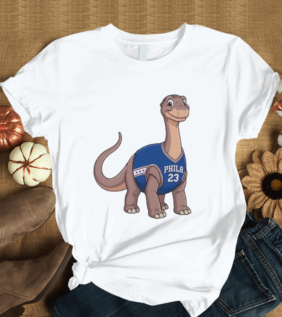 Philadelphia 76ers Littlefoot Dinosaur LeBron James 23 T-Shirt