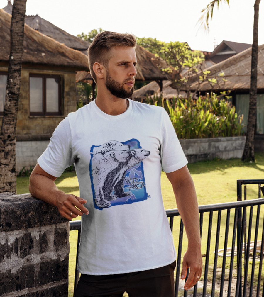 Polar Bear Trio Wild Arctic Sea World Wildlife T-Shirt