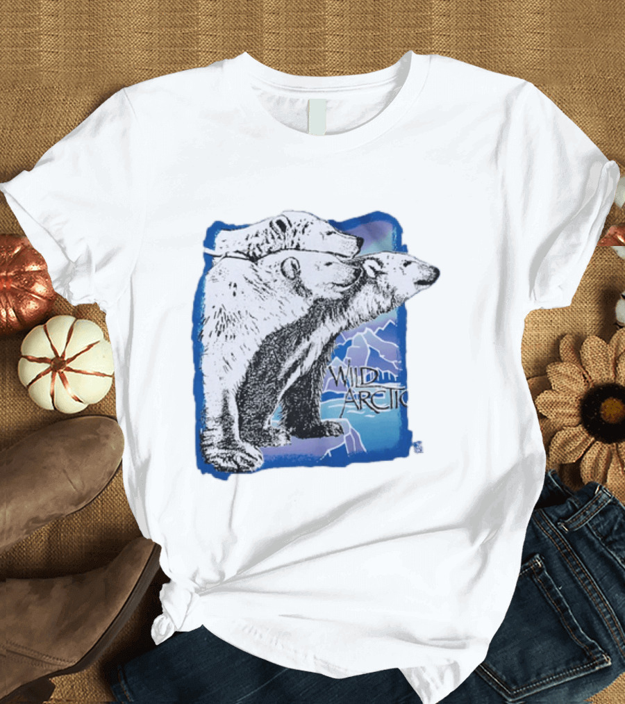 Polar Bear Trio Wild Arctic Sea World Wildlife T-Shirt
