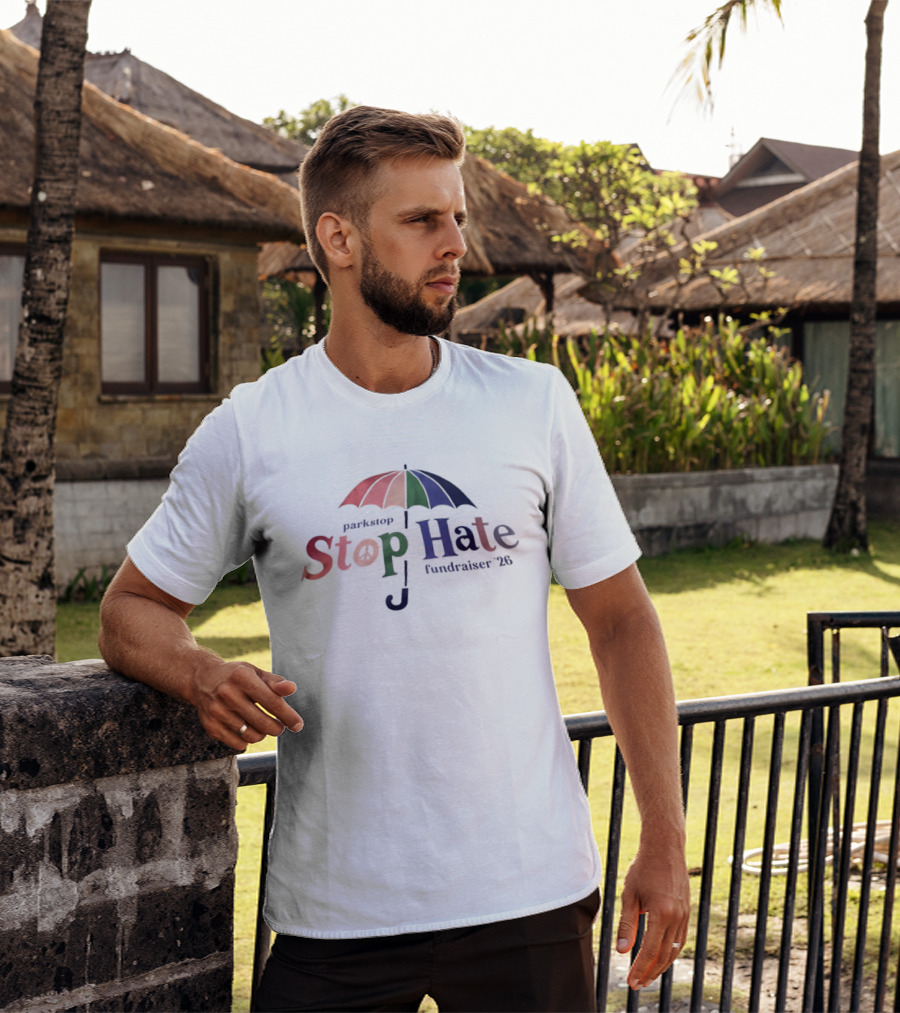 Parkstop Stop Hate Fundraiser 2026 Umbrella T-Shirt