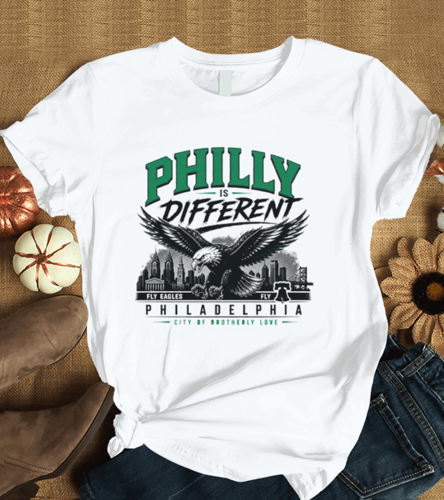 Philly Is Different Philadelphia Eagles City Of Brotherly Love T-Shirt