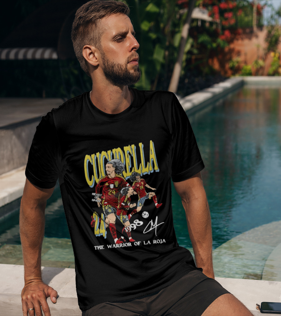 Cucurella Heart Of Spain 24 1998 The Warrior Of La Roja T-Shirt