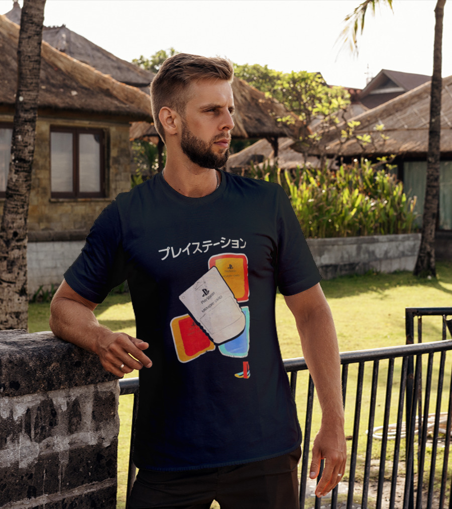 PlayStation Memory Card PS1 Sony Classic Retro Gaming Accessories T-Shirt
