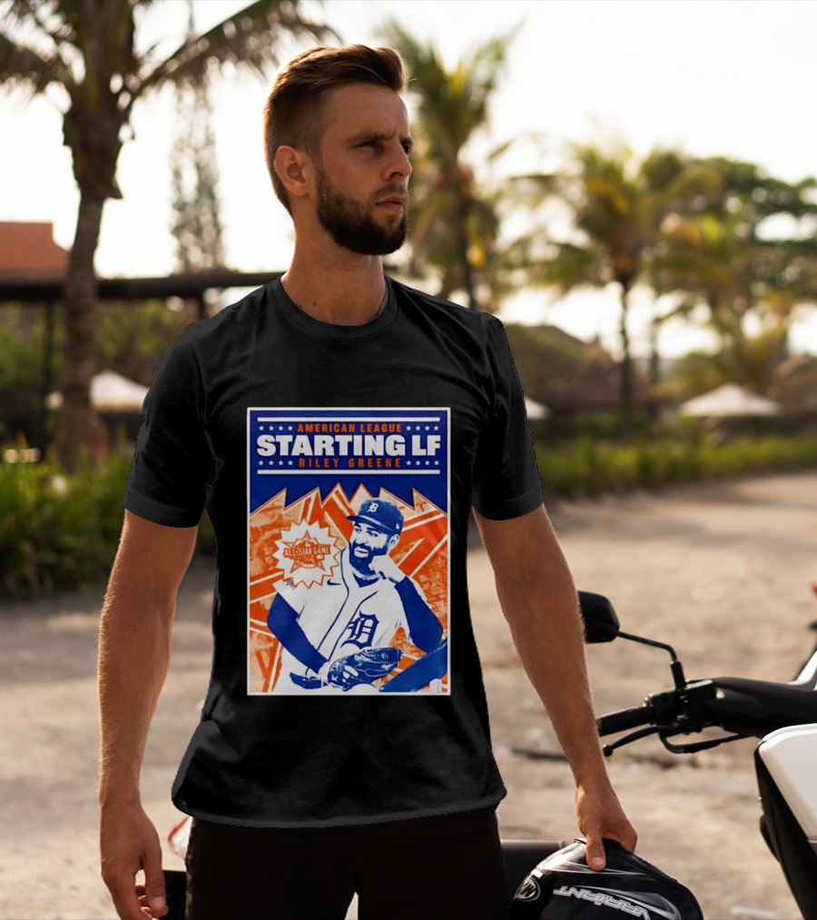 American League Starting LF Riley Greene 2024 All Star Game T-Shirt