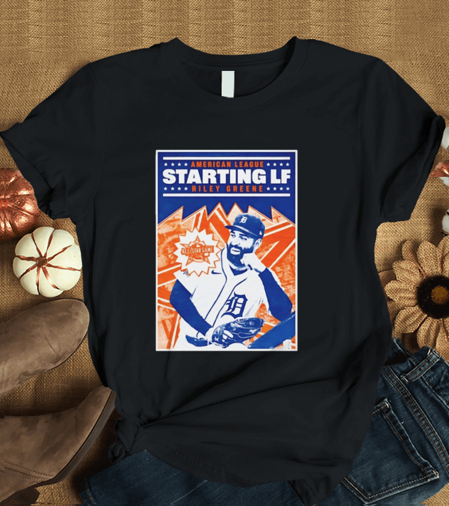 American League Starting LF Riley Greene 2024 All Star Game T-Shirt