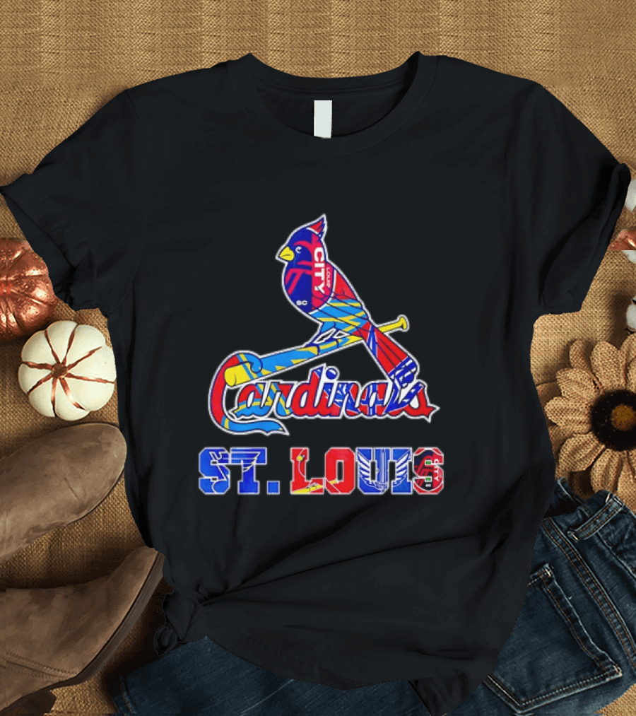 St Louis Cardinals City SC Soccer Baseball T-Shirt
