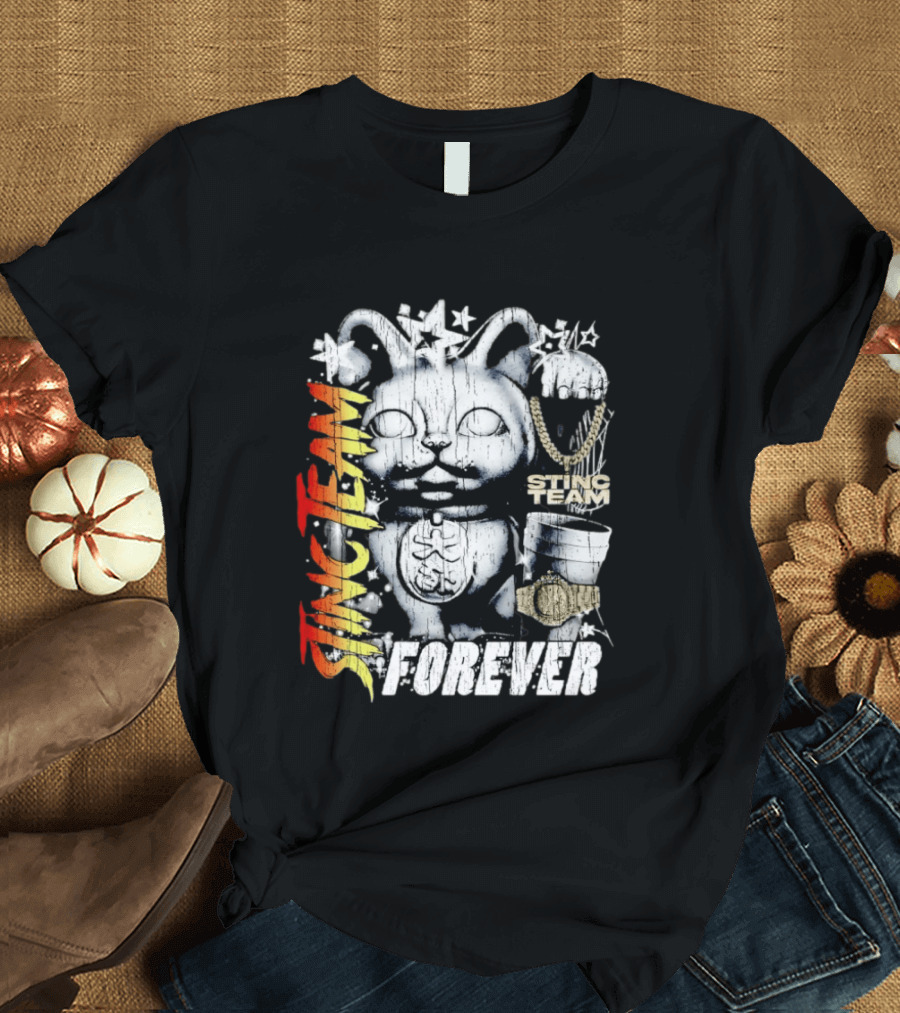 Stinc Team Forever Lucky Cat Bootleg Stinc Team Forever T-Shirt