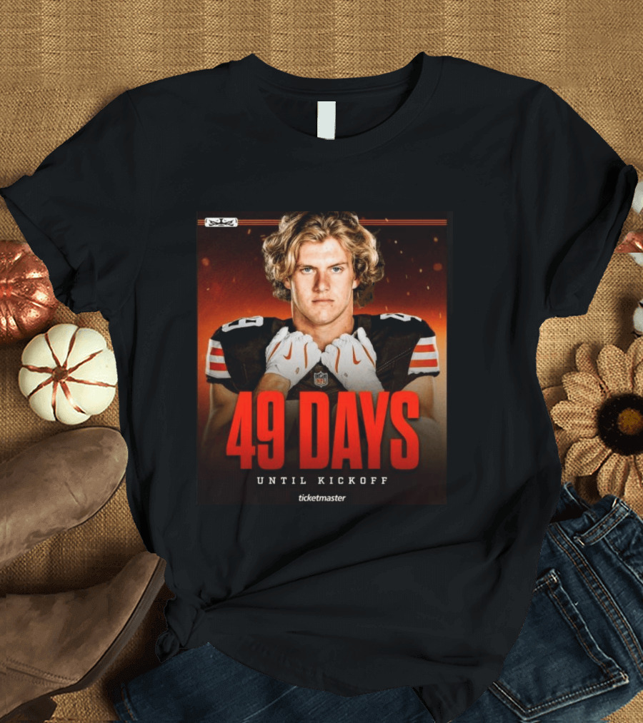 49 Days Until Kickoff NFL Countdown Ticketmaster Promotion T-Shirt