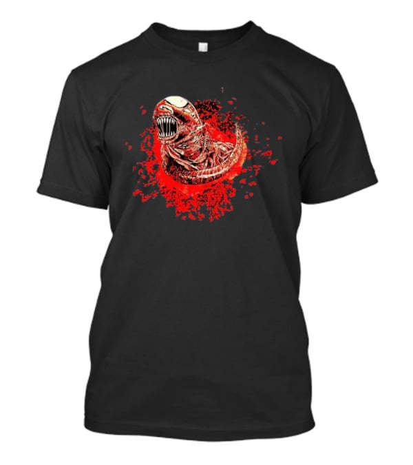 Aliens Chestburster Sci Fi Horror Blood Splatter Creature T-Shirt
